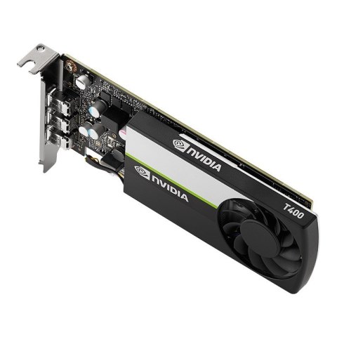 Karta graficzna PNY NVIDIA T400 4GB, GDDR6, 3x DisplayPort, PCI Express 3.0, LP - LP bracket, Small Box Karta graficzna PNY NVIDIA T400 4GB, GDDR6, 3x DisplayPort, PCI Express 3.0, LP - LP bracket, Small Box