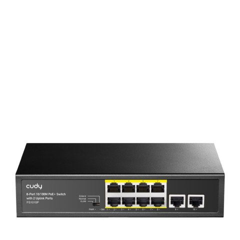 PoE+ Switch Cudy with 2 Uplink Ports 120W 8-Port 10/100M