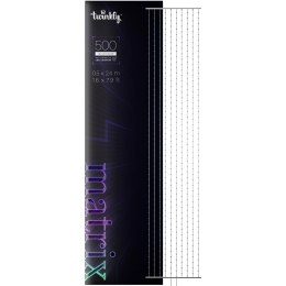 Twinkly Matrix - 500 RGB LED Lampki w kształcie pereł, przezroczysty przewód, 1.7x7.8ft typ wtyczki F