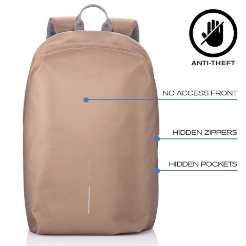 XD DESIGN PLECAK ANTYKRADZIEŻOWY BOBBY SOFT BRĄZOWY P/N: P705.796 XD DESIGN PLECAK ANTYKRADZIEŻOWY BOBBY SOFT BRĄZOWY P/N: P705.796