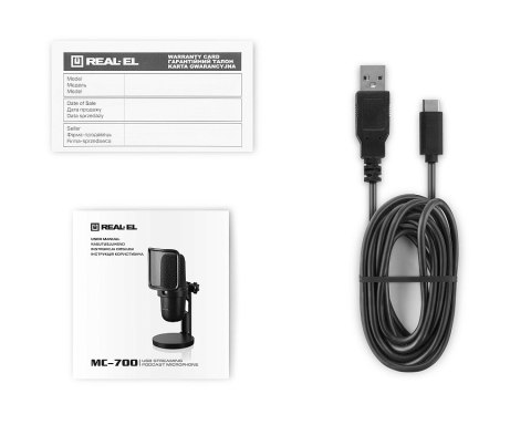 Mikrofon streamingowy REAL-EL MC-700 Mikrofon streamingowy REAL-EL MC-700