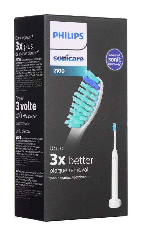 Philips | HX3651/13 Sonicare serii 2100 | Elektryczna szczoteczka do zębów | Akumulator | Dla dorosłych | Liczba główek szczotec Philips | HX3651/13 Sonicare serii 2100 | Elektryczna szczoteczka do zębów | Akumulator | Dla dorosłych | Liczba główek szczotec