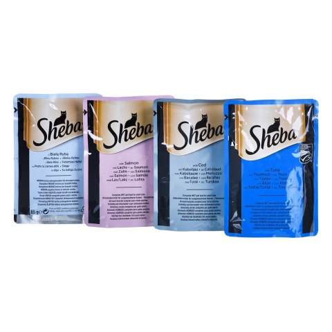 Sheba Delicacy Rybne Smaki w galaretce 80x85g Sheba Delicacy Rybne Smaki w galaretce 80x85g