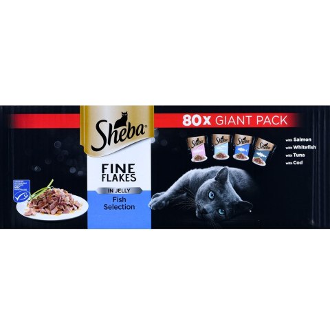 Sheba Delicacy Rybne Smaki w galaretce 80x85g Sheba Delicacy Rybne Smaki w galaretce 80x85g