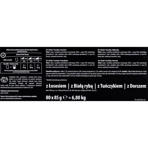 Sheba Delicacy Rybne Smaki w galaretce 80x85g Sheba Delicacy Rybne Smaki w galaretce 80x85g