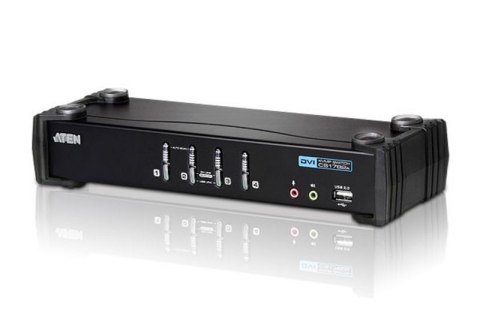 Aten 4-portowy przełącznik KVMP USB DVI/AUDIO ATEN | 4-portowy port USB DVI/Audio KVMP™ Switc