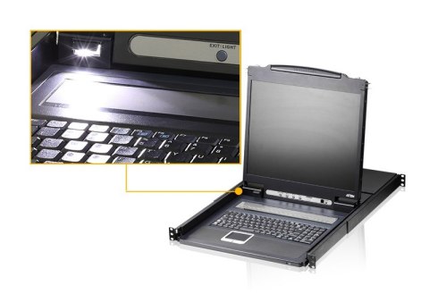 Aten CL1308N-ATA-AG 8-portowy przełącznik KVM PS/2-USB VGA 19" LCD Aten Aten CL1308N-ATA-AG 8-portowy przełącznik KVM PS/2-USB VGA 19" LCD Aten