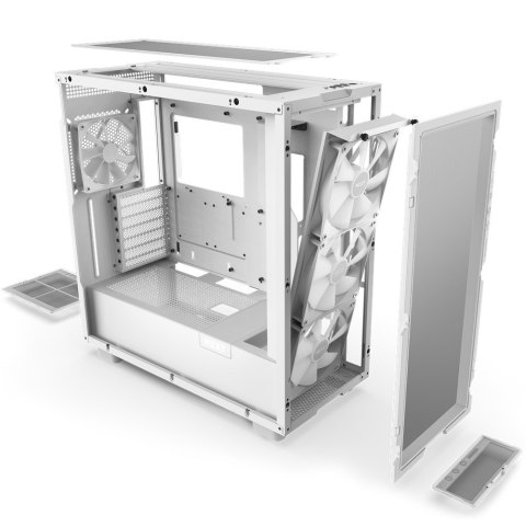 CASE MIDITOWER ATX W/O PSU/WHITE H7 FLOW RGB NZXT CASE MIDITOWER ATX W/O PSU/WHITE H7 FLOW RGB NZXT