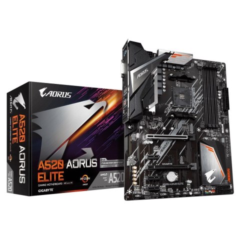 Płyta główna Gigabyte A520 AORUS ELITE (WYPRZEDAŻ) Płyta główna Gigabyte A520 AORUS ELITE (WYPRZEDAŻ)