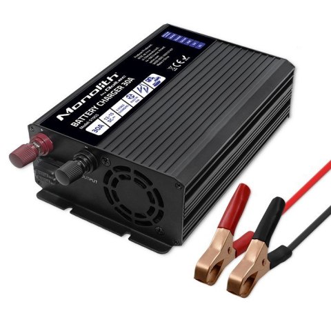 QOLTEC ŁADOWARKA DO AKUMULATORÓW LIFEPO4 AGM GEL SLA | 30A | 12V QOLTEC ŁADOWARKA DO AKUMULATORÓW LIFEPO4 AGM GEL SLA | 30A | 12V