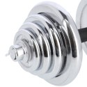 Sztangielki/sztanga walizka chrom 2x25kg HMS STC50