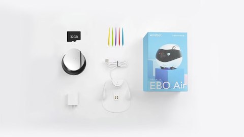 Enabot EBO AIR Robot Kamera IP Kompaktowa N/A MP N / A 16 GB pamięci zewnętrznej, obsługa maksymalnie 256 GB Enabot EBO AIR Robot Kamera IP Kompaktowa N/A MP N / A 16 GB pamięci zewnętrznej, obsługa maksymalnie 256 GB