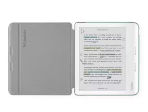 Etui Kobo Libra Colour Basic SleepCover Case Garden Green Etui Kobo Libra Colour Basic SleepCover Case Garden Green