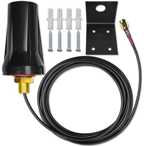 QOLTEC ANTENA 4G LTE DUAL | 7DBI | DOOKÓLNA | ZEWNĘTRZNA QOLTEC ANTENA 4G LTE DUAL | 7DBI | DOOKÓLNA | ZEWNĘTRZNA