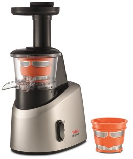 TEFAL | Wyciskarka wolnoobrotowa | ZC255B38 | Typ: Elektryczny | Srebrny/czarny | 200 W | Bardzo duży wkład owocowy | Liczba prę