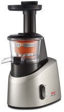 TEFAL | Wyciskarka wolnoobrotowa | ZC255B38 | Typ: Elektryczny | Srebrny/czarny | 200 W | Bardzo duży wkład owocowy | Liczba prę