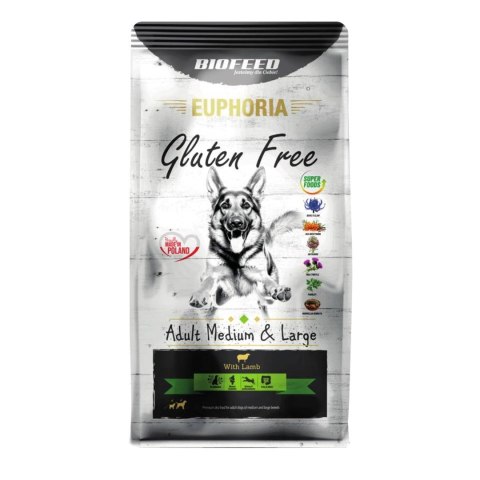 BIOFEED Euphoria G-F psy MID&MAXI jagnięcina 12kg BIOFEED Euphoria G-F psy MID&MAXI jagnięcina 12kg