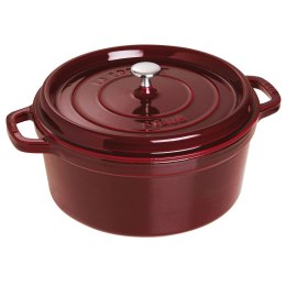 Garnek żeliwny okrągły Staub - 6.7 ltr, Grenadynowy