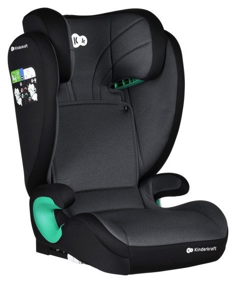 Kinderkraft Fotel Jr Fix2 iSize 1-1,5m Graphite Blk Kinderkraft Fotel Jr Fix2 iSize 1-1,5m Graphite Blk