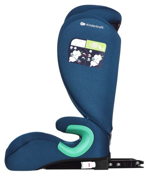 Kinderkraft Fotel Junior Fix 2 i-Size 100-150cm Harbor Blue Kinderkraft Fotel Junior Fix 2 i-Size 100-150cm Harbor Blue