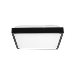 Plafon V-TAC 30W LED Kwadrat IP44 42x42cm Czarny VT-8630B-SQ 6500K 3000lm