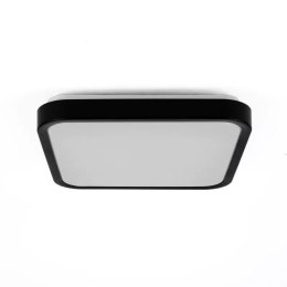 Plafon V-TAC 36W LED Kwadrat 42x42cm Natynkowy Pilot Czujnik Ruchu IP44 Czarny VT-8630S 4000K 3820lm