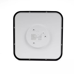 Plafon V-TAC 36W LED Kwadrat 42x42cm Natynkowy Pilot Czujnik Ruchu IP44 Czarny VT-8630S 4000K 3820lm