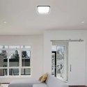 Plafon V-TAC 36W LED Kwadrat 42x42cm Natynkowy Pilot Czujnik Ruchu IP44 Czarny VT-8630S 4000K 3820lm