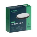 Plafon V-TAC 36W LED Okrągły 42cm Natynkowy IP44 Czarny VT-8630B 4000K 3820lm