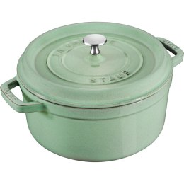 Garnek żeliwny okrągły Staub - 3.8 ltr, Miętowy