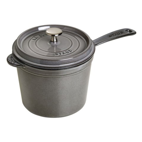 Sosjerka żeliwna z pokrywką Staub - 2.8 ltr, Grafitowy