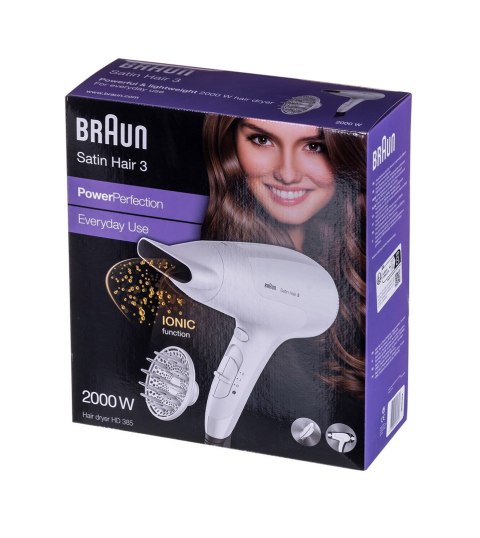 Suszarka do włosów BRAUN BRHD385E Suszarka do włosów BRAUN BRHD385E