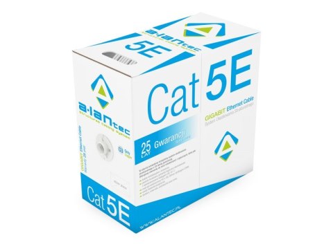 Kabel U/UTP kat.5e PVC 4PR Eca 305m 25 lat gwarancji, badanie jakości laboratorium INTERTEK (USA) ALANTEC Kabel U/UTP kat.5e PVC 4PR Eca 305m 25 lat gwarancji, badanie jakości laboratorium INTERTEK (USA) ALANTEC