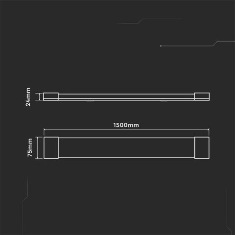Oprawa V-TAC 50W LED Liniowa Natynkowa SAMSUNG CHIP 150cm 120Lm/W VT-8-50 6500K 6000lm 5 Lat Gwarancji Oprawa V-TAC 50W LED Liniowa Natynkowa SAMSUNG CHIP 150cm 120Lm/W VT-8-50 6500K 6000lm 5 Lat Gwarancji