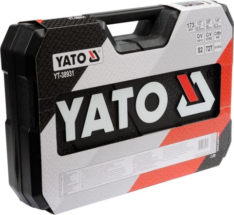 YATO ZESTAW KLUCZY 1/4" , 3/8" , 1/2" 173 elem. XXL 38931 YATO ZESTAW KLUCZY 1/4" , 3/8" , 1/2" 173 elem. XXL 38931