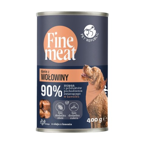 FINE MEAT Danie z wołowiny dla psa 400 g FINE MEAT Danie z wołowiny dla psa 400 g