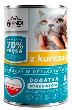Frendi puszka dla kota z kurczakiem w sosie 400 g Frendi puszka dla kota z kurczakiem w sosie 400 g