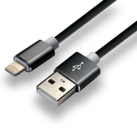 Kabel zasilający everActive CBS-1IB (USB - Lightning ; 1m; kolor czarny) Kabel zasilający everActive CBS-1IB (USB - Lightning ; 1m; kolor czarny)