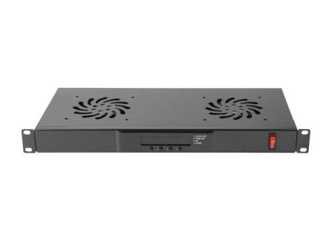 LANBERG PANEL WENTYLACYJNY 1U LCD 19" Z TERMOSTATEM 2 WENTYLATORY 230V CZARNY LANBERG PANEL WENTYLACYJNY 1U LCD 19" Z TERMOSTATEM 2 WENTYLATORY 230V CZARNY