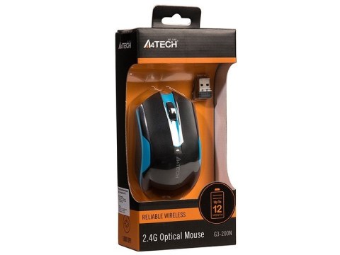 Mysz A4 TECH V-TRACK G3-200N-1 A4TMYS46037 (optyczna; 1000 DPI; kolor czarny) Mysz A4 TECH V-TRACK G3-200N-1 A4TMYS46037 (optyczna; 1000 DPI; kolor czarny)