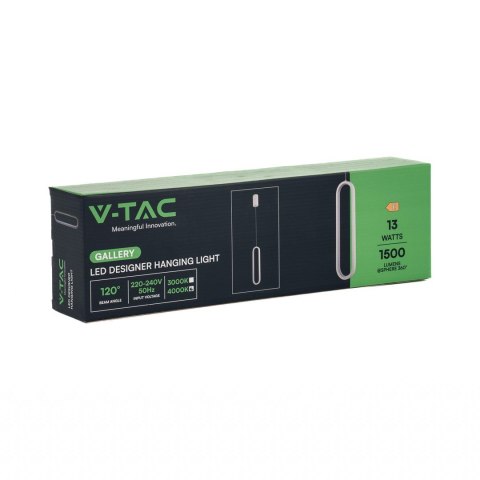 Oprawa Zwieszana V-TAC 13W LED Czarna VT-7829 4000K 1500lm Oprawa Zwieszana V-TAC 13W LED Czarna VT-7829 4000K 1500lm