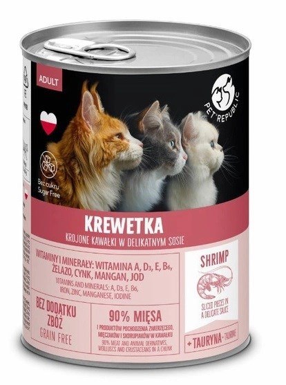 PetRepublic dla kota (adult) z kaczką 400 g PetRepublic dla kota (adult) z kaczką 400 g