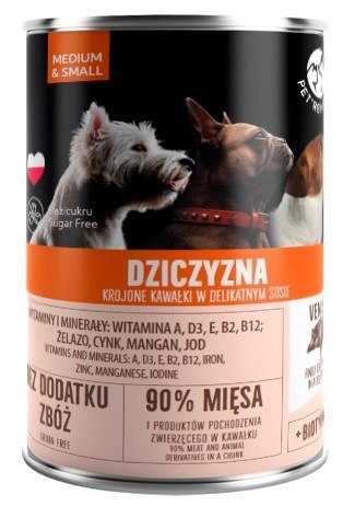PetRepublic puszka dla psa z dziczyzną 400 g PetRepublic puszka dla psa z dziczyzną 400 g