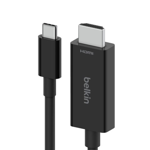 BELKIN KABEL USB-C - HDMI 2.1, M/M, 2M , CZARNY BELKIN KABEL USB-C - HDMI 2.1, M/M, 2M , CZARNY