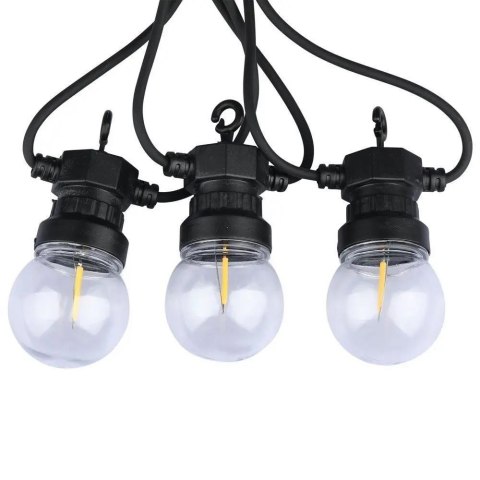 Girlanda Ogrodowa V-TAC (sznur) 5W LED 5 metrów 10 żarówek 0,5W Filament VT-71510 3000K 550lm Girlanda Ogrodowa V-TAC (sznur) 5W LED 5 metrów 10 żarówek 0,5W Filament VT-71510 3000K 550lm
