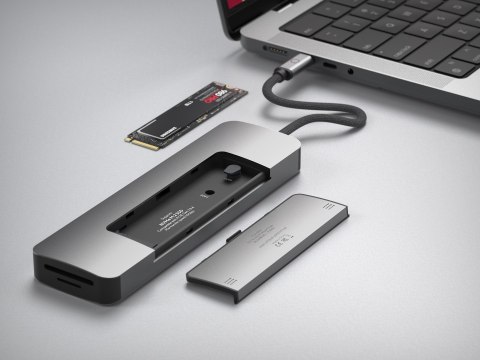 LINQ HUB USB-C 9IN1 SSD PRO MULTIPORT (HDMI, USB-C, RJ45, 2XUSB-A, USB-C PD100W DO ZASILANIA, SLOT MICROSD/TF/SD, NVME M.2) LINQ HUB USB-C 9IN1 SSD PRO MULTIPORT (HDMI, USB-C, RJ45, 2XUSB-A, USB-C PD100W DO ZASILANIA, SLOT MICROSD/TF/SD, NVME M.2)