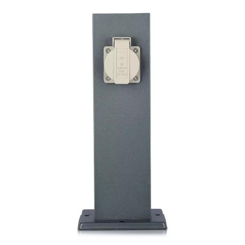 Słupek Ogrodowy V-TAC 2 Gniazda 30cm 2x16A 3600W IP44 Grafit VT-1155-1 Słupek Ogrodowy V-TAC 2 Gniazda 30cm 2x16A 3600W IP44 Grafit VT-1155-1