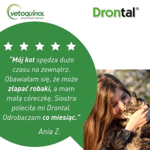 Vetoquinol Drontal tabletki odrobaczające kot 2szt Vetoquinol Drontal tabletki odrobaczające kot 2szt