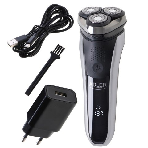 Golarka elektryczna 3 głowicowa z LCD Adler Golarka elektryczna 3 głowicowa z LCD Adler