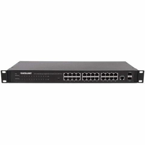 INTELLINET GIGA SWITCH 24X RJ45 + 2X SFP WEB-SMART VLAN QOS RACK 560917 INTELLINET GIGA SWITCH 24X RJ45 + 2X SFP WEB-SMART VLAN QOS RACK 560917
